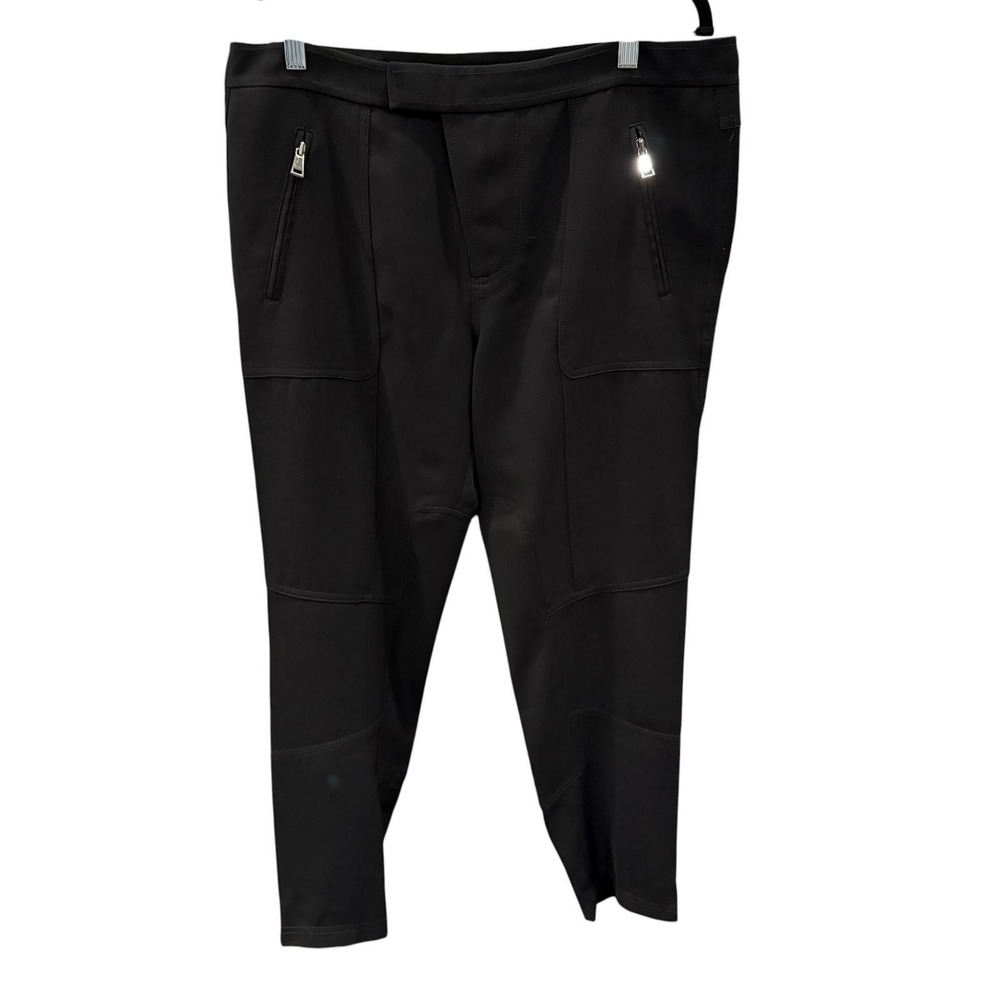 Vince Utility Pants Women Black Zipper Pockets Moto Aesthetic 10 ($325)